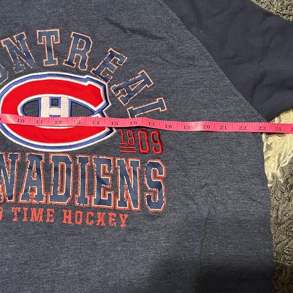 Old Time Hockey Montreal Canadiens Habs Jersey Long Sleeve Tshirt - Picture 6 of 8